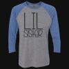 Unisex Triblend Three-Quarter Raglan T-Shirt Thumbnail