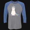 Unisex Triblend Three-Quarter Raglan T-Shirt Thumbnail