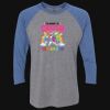 Unisex Triblend Three-Quarter Raglan T-Shirt Thumbnail