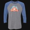 Unisex Triblend Three-Quarter Raglan T-Shirt Thumbnail
