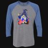 Unisex Triblend Three-Quarter Raglan T-Shirt Thumbnail