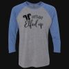 Unisex Triblend Three-Quarter Raglan T-Shirt Thumbnail