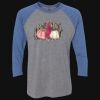 Unisex Triblend Three-Quarter Raglan T-Shirt Thumbnail