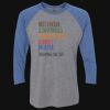 Unisex Triblend Three-Quarter Raglan T-Shirt Thumbnail