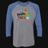 Unisex Triblend Three-Quarter Raglan T-Shirt Thumbnail