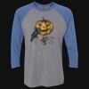 Unisex Triblend Three-Quarter Raglan T-Shirt Thumbnail