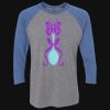 Unisex Triblend Three-Quarter Raglan T-Shirt Thumbnail