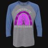 Unisex Triblend Three-Quarter Raglan T-Shirt Thumbnail
