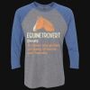 Unisex Triblend Three-Quarter Raglan T-Shirt Thumbnail