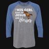 Unisex Triblend Three-Quarter Raglan T-Shirt Thumbnail