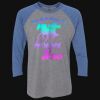 Unisex Triblend Three-Quarter Raglan T-Shirt Thumbnail