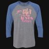 Unisex Triblend Three-Quarter Raglan T-Shirt Thumbnail