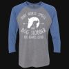 Unisex Triblend Three-Quarter Raglan T-Shirt Thumbnail