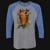 Unisex Triblend Three-Quarter Raglan T-Shirt Thumbnail