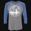 Unisex Triblend Three-Quarter Raglan T-Shirt Thumbnail