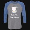 Unisex Triblend Three-Quarter Raglan T-Shirt Thumbnail