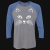 Unisex Triblend Three-Quarter Raglan T-Shirt Thumbnail