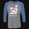 Unisex Triblend Three-Quarter Raglan T-Shirt Thumbnail