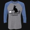 Unisex Triblend Three-Quarter Raglan T-Shirt Thumbnail