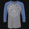 Unisex Triblend Three-Quarter Raglan T-Shirt Thumbnail