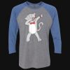 Unisex Triblend Three-Quarter Raglan T-Shirt Thumbnail