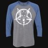 Unisex Triblend Three-Quarter Raglan T-Shirt Thumbnail