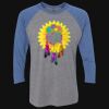 Unisex Triblend Three-Quarter Raglan T-Shirt Thumbnail