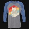 Unisex Triblend Three-Quarter Raglan T-Shirt Thumbnail
