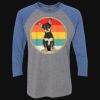 Unisex Triblend Three-Quarter Raglan T-Shirt Thumbnail