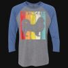 Unisex Triblend Three-Quarter Raglan T-Shirt Thumbnail