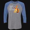 Unisex Triblend Three-Quarter Raglan T-Shirt Thumbnail