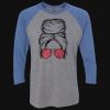 Unisex Triblend Three-Quarter Raglan T-Shirt Thumbnail