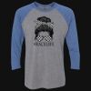 Unisex Triblend Three-Quarter Raglan T-Shirt Thumbnail