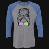 Unisex Triblend Three-Quarter Raglan T-Shirt Thumbnail