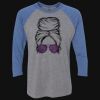 Unisex Triblend Three-Quarter Raglan T-Shirt Thumbnail
