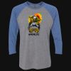 Unisex Triblend Three-Quarter Raglan T-Shirt Thumbnail