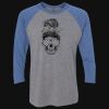 Unisex Triblend Three-Quarter Raglan T-Shirt Thumbnail