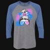 Unisex Triblend Three-Quarter Raglan T-Shirt Thumbnail