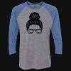 Unisex Triblend Three-Quarter Raglan T-Shirt Thumbnail