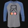 Unisex Triblend Three-Quarter Raglan T-Shirt Thumbnail