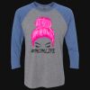 Unisex Triblend Three-Quarter Raglan T-Shirt Thumbnail