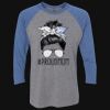 Unisex Triblend Three-Quarter Raglan T-Shirt Thumbnail