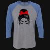 Unisex Triblend Three-Quarter Raglan T-Shirt Thumbnail