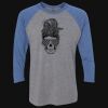 Unisex Triblend Three-Quarter Raglan T-Shirt Thumbnail