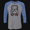 Unisex Triblend Three-Quarter Raglan T-Shirt Thumbnail