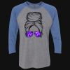 Unisex Triblend Three-Quarter Raglan T-Shirt Thumbnail