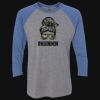 Unisex Triblend Three-Quarter Raglan T-Shirt Thumbnail