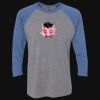 Unisex Triblend Three-Quarter Raglan T-Shirt Thumbnail
