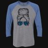 Unisex Triblend Three-Quarter Raglan T-Shirt Thumbnail