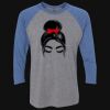 Unisex Triblend Three-Quarter Raglan T-Shirt Thumbnail